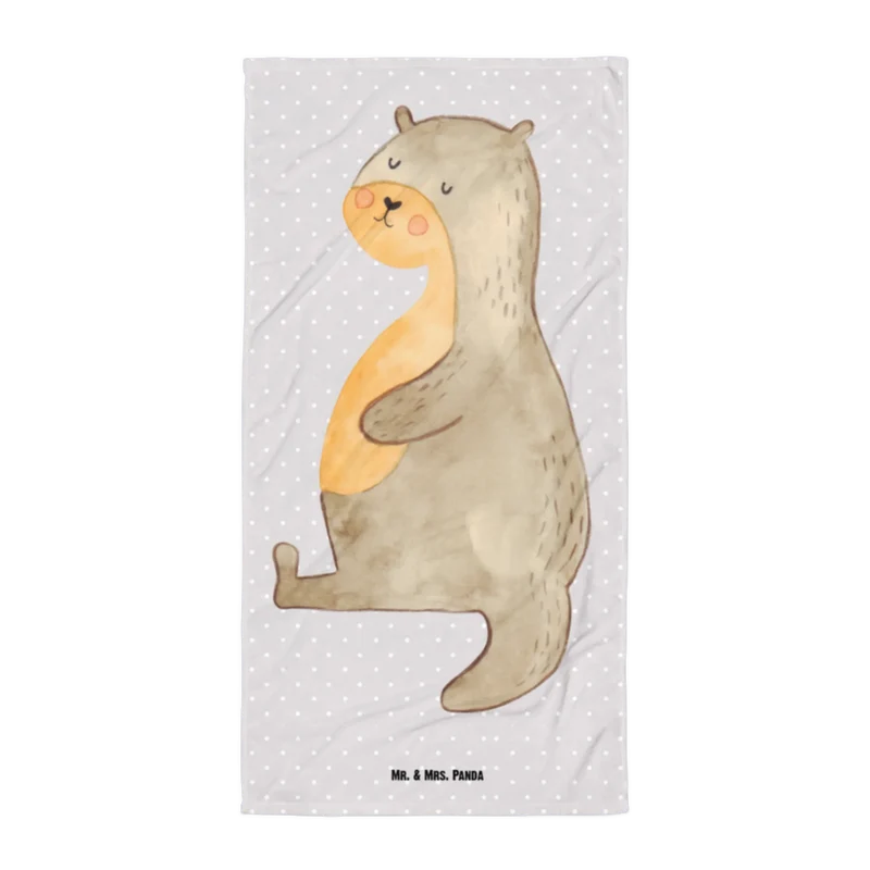 XL Badehandtuch Otter Bauch