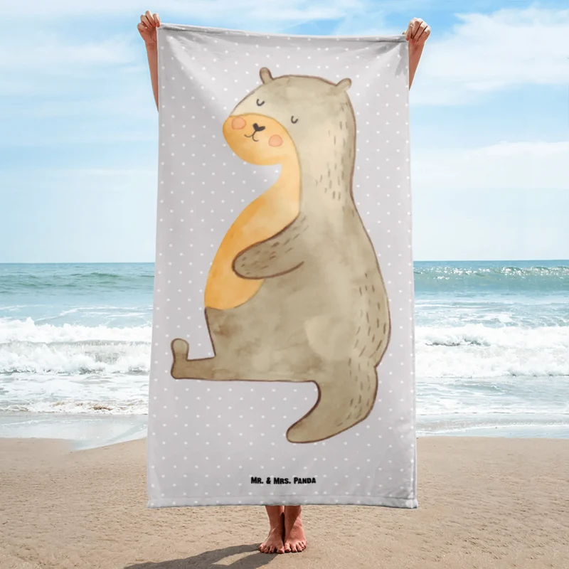 XL Badehandtuch Otter Bauch