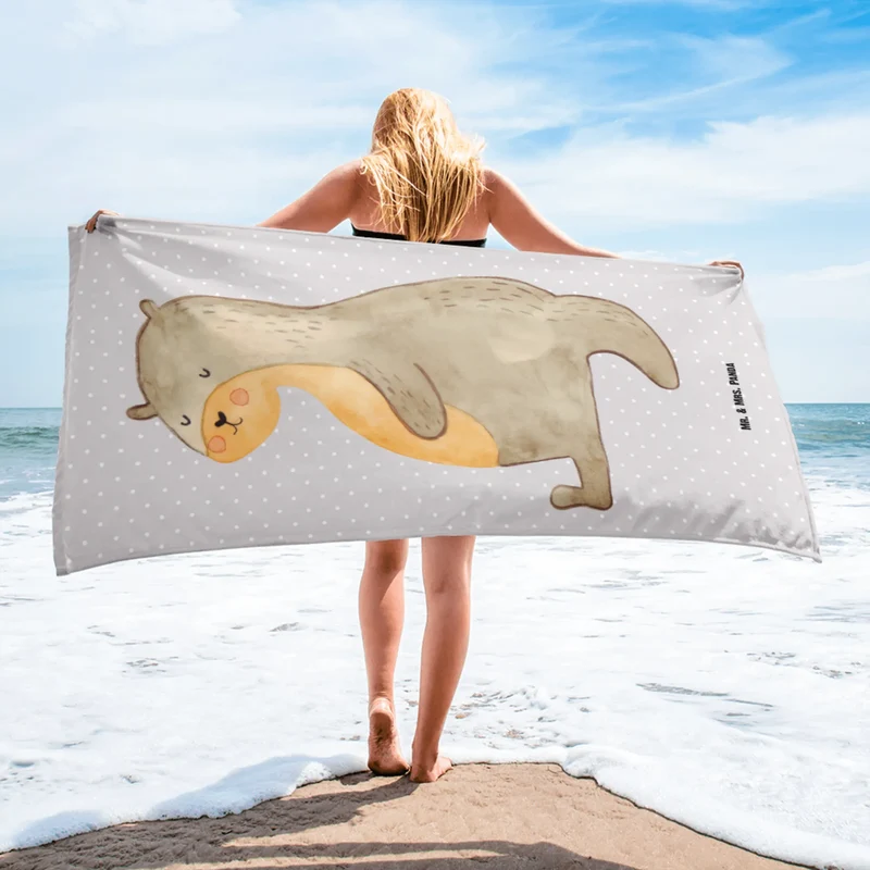 XL Badehandtuch Otter Bauch
