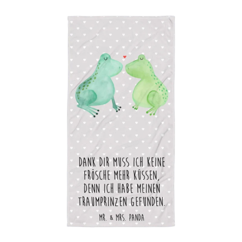 XL Badehandtuch Frosch Liebe