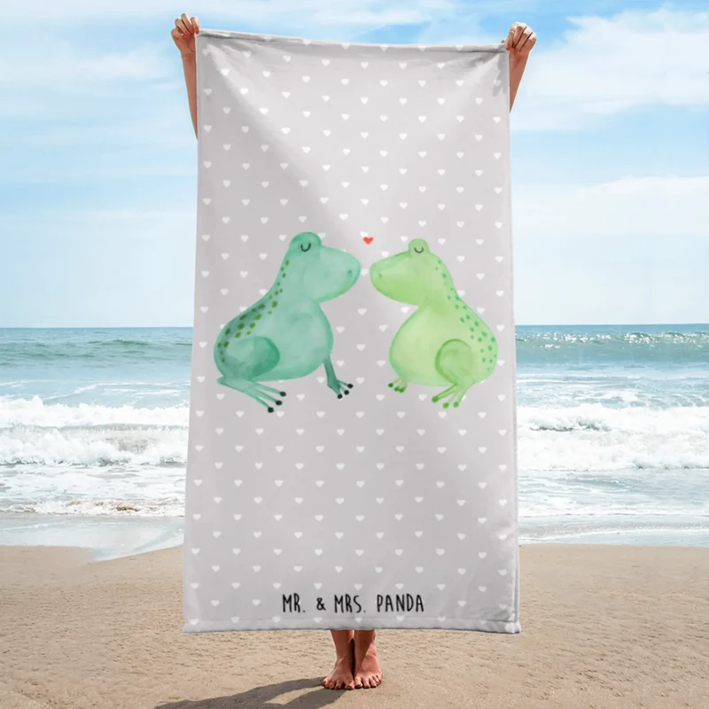 XL Badehandtuch Frosch Liebe