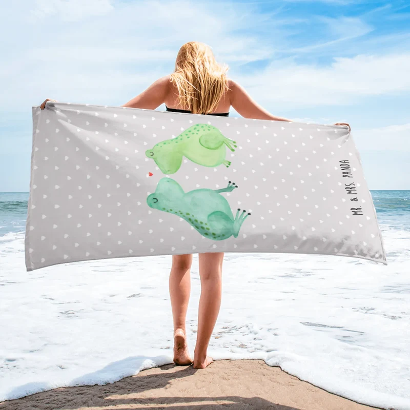 XL Badehandtuch Frosch Liebe