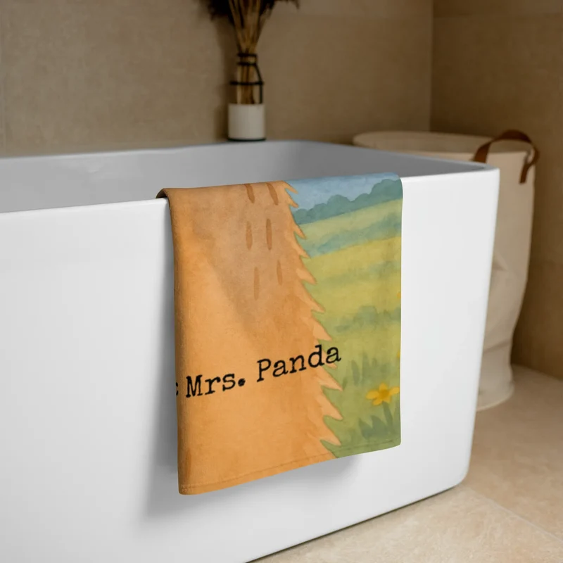 XL Badehandtuch Lamakopf Genervt Design