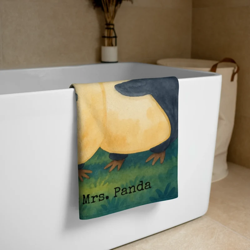 XL Badehandtuch Pinguine Einschlafen Design