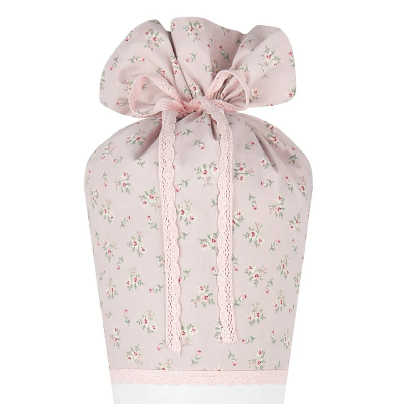Geblümte Schultüte "Ballerina" aus Stoff | Personalisiert mit dem Namen für Mädchen | Optional mit Füllkissen und Spitzenschutz