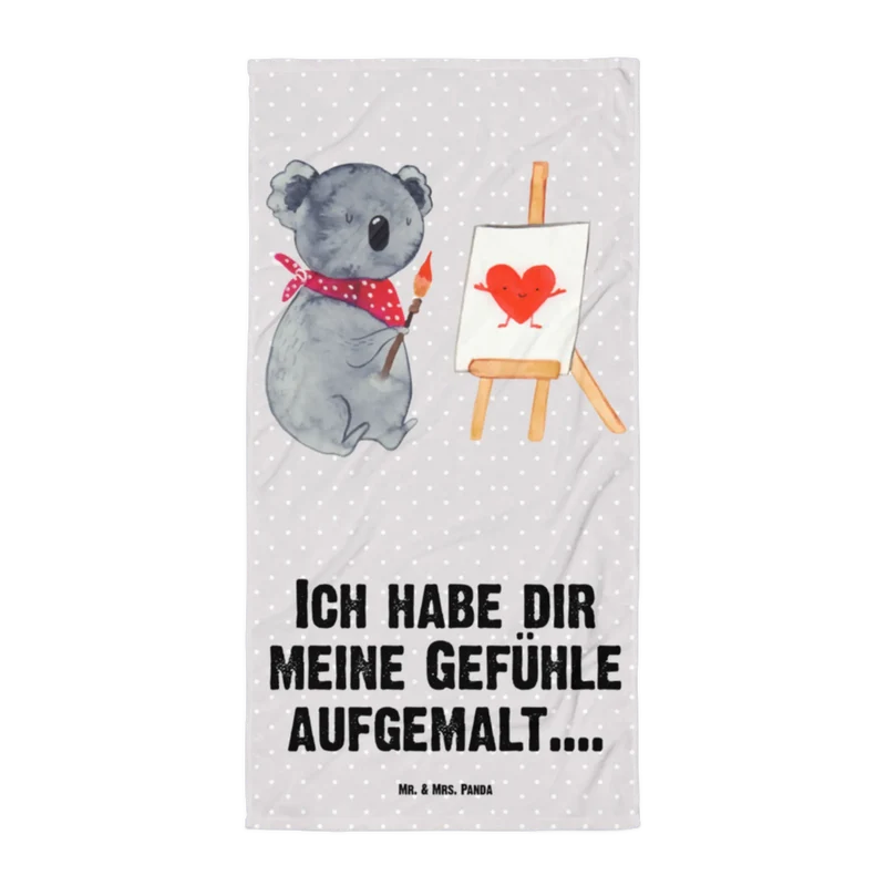 XL Badehandtuch Koala Künstler