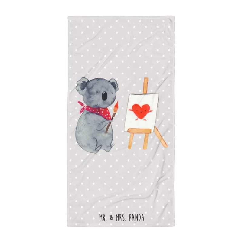 XL Badehandtuch Koala Künstler