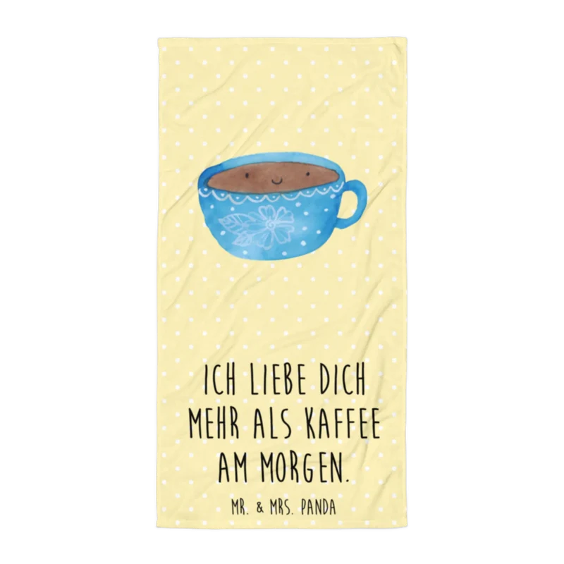 XL Badehandtuch Kaffee Tasse
