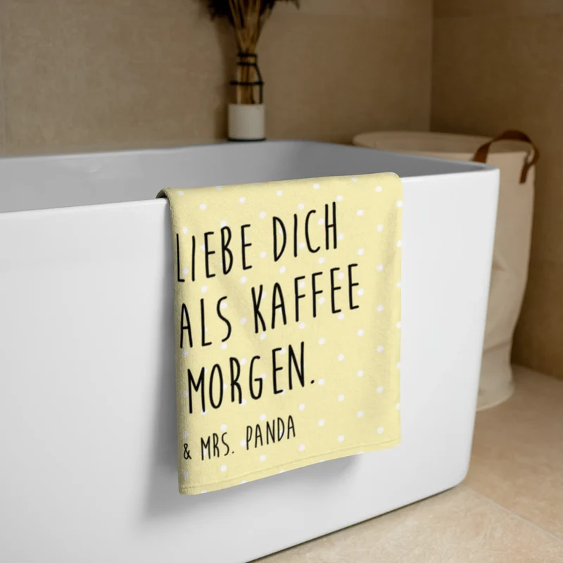 XL Badehandtuch Kaffee Tasse