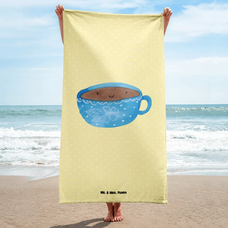 XL Badehandtuch Kaffee Tasse