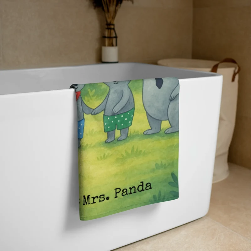 XL Badehandtuch Koala Familie zwei Design