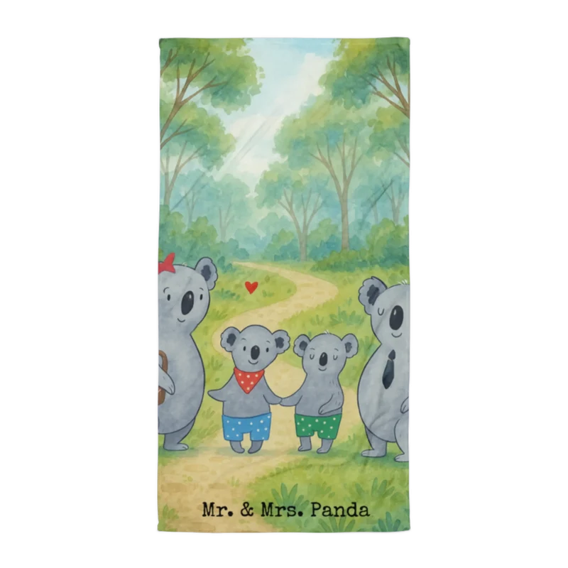 XL Badehandtuch Koala Familie zwei Design