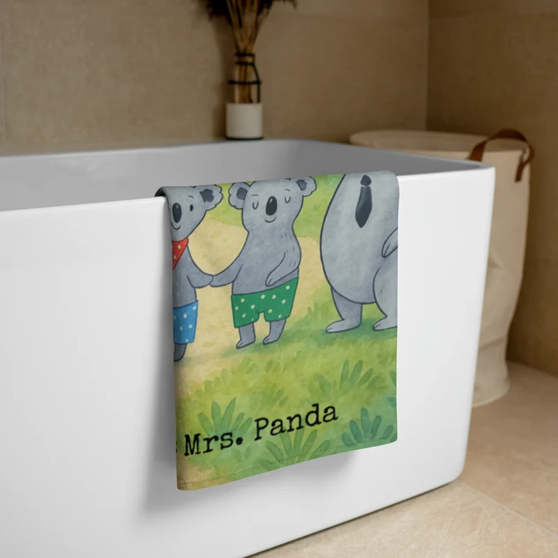 XL Badehandtuch Koala Familie zwei Design