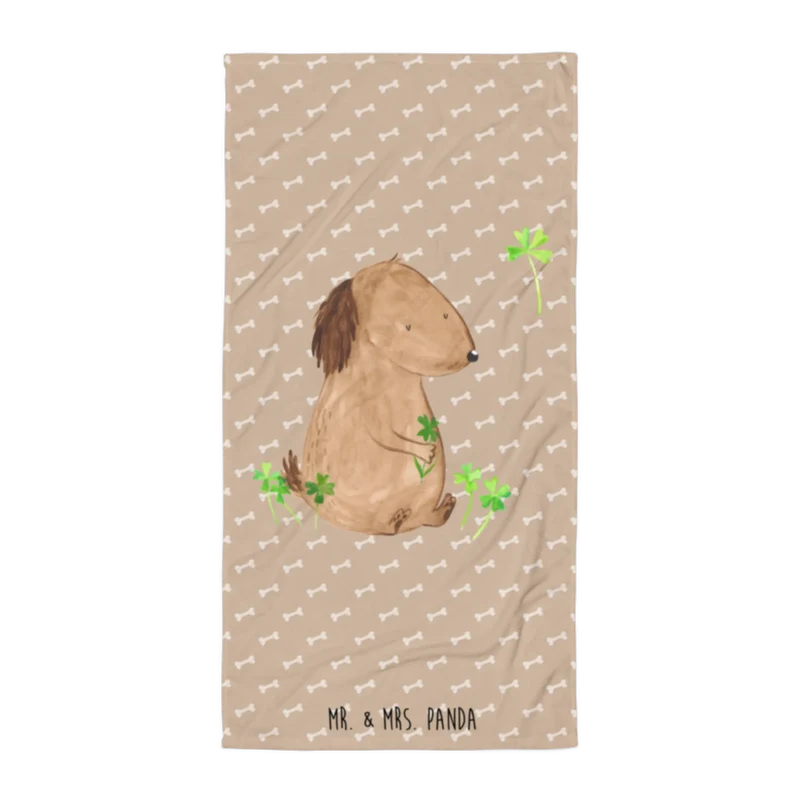 XL Badehandtuch Hund Kleeblatt