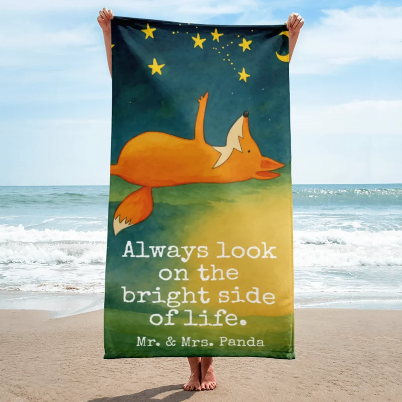 XL Badehandtuch Fuchs Sterne Design