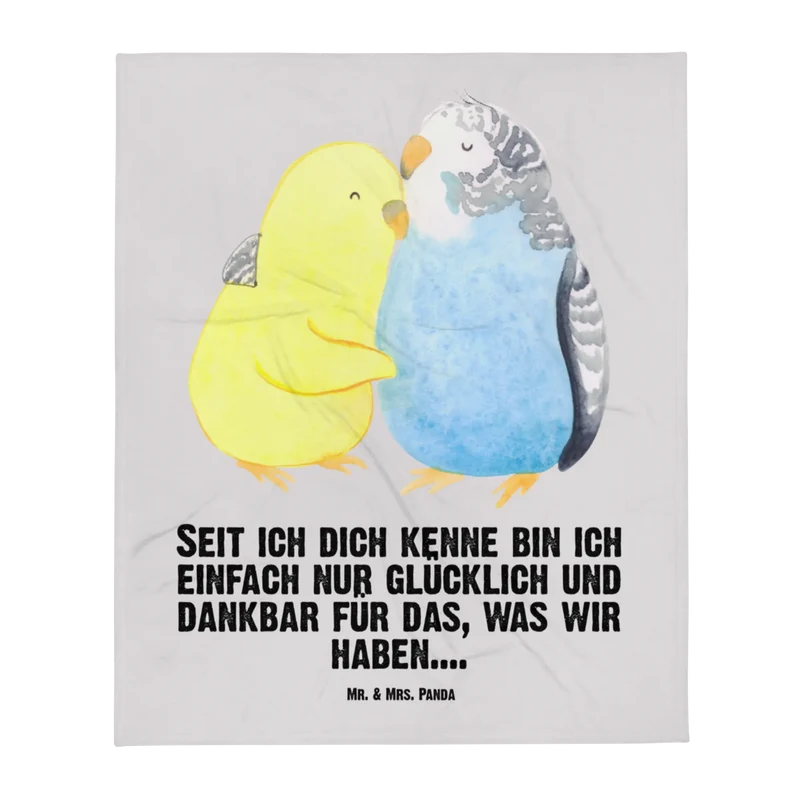 Babydecke Wellensittich Liebe