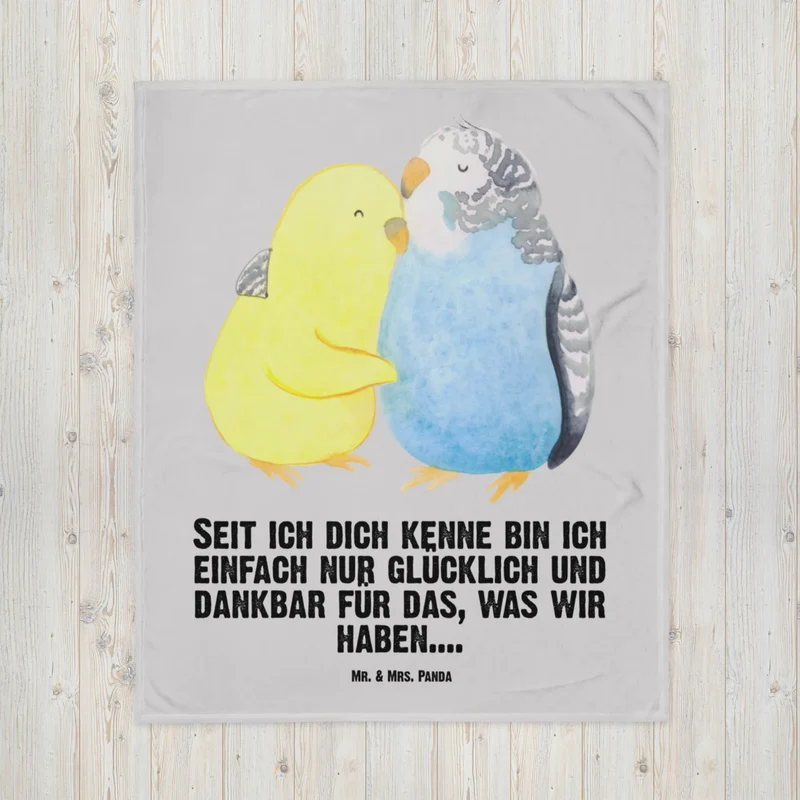 Babydecke Wellensittich Liebe