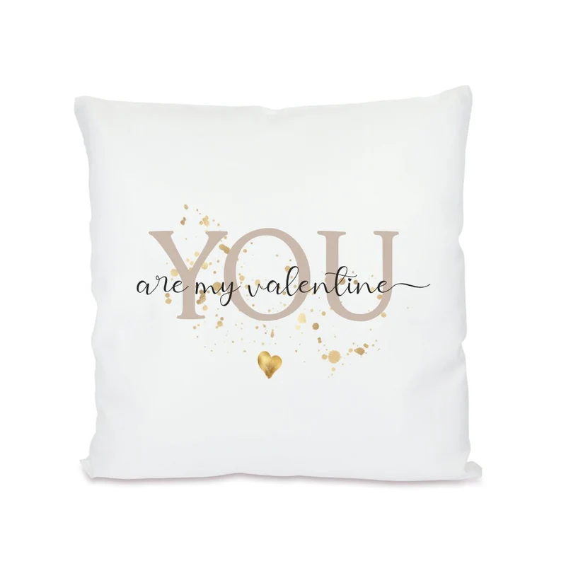 Kissen "Ich liebe Dich" | Persönliches Geschenk für Paare | Perfekte Geschenkidee zum Valentinstag, Jahrestag u. schöne Aufmerksamkeit für Sie und Ihn / 2 Motivvarianten zur Auswahl
