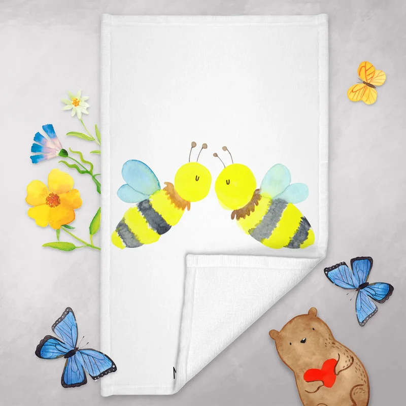 Gästehandtuch Biene Liebe