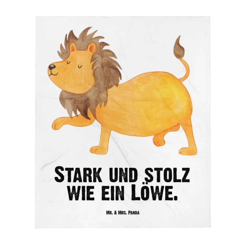Babydecke Sternzeichen Löwe