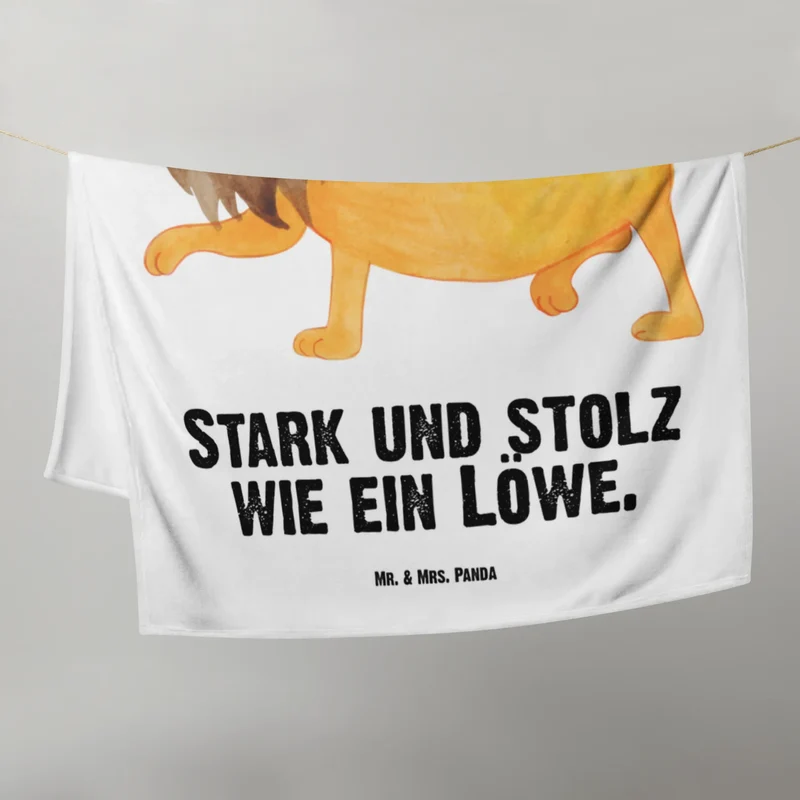 Babydecke Sternzeichen Löwe