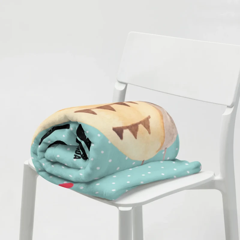 Babydecke Eulen Liebe