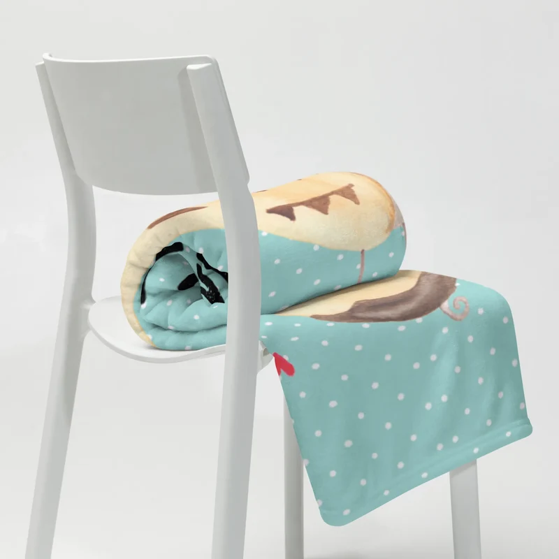 Babydecke Eulen Liebe