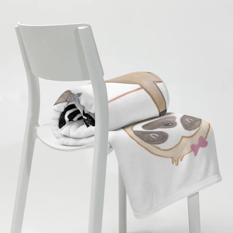 Babydecke Faultier Pärchen