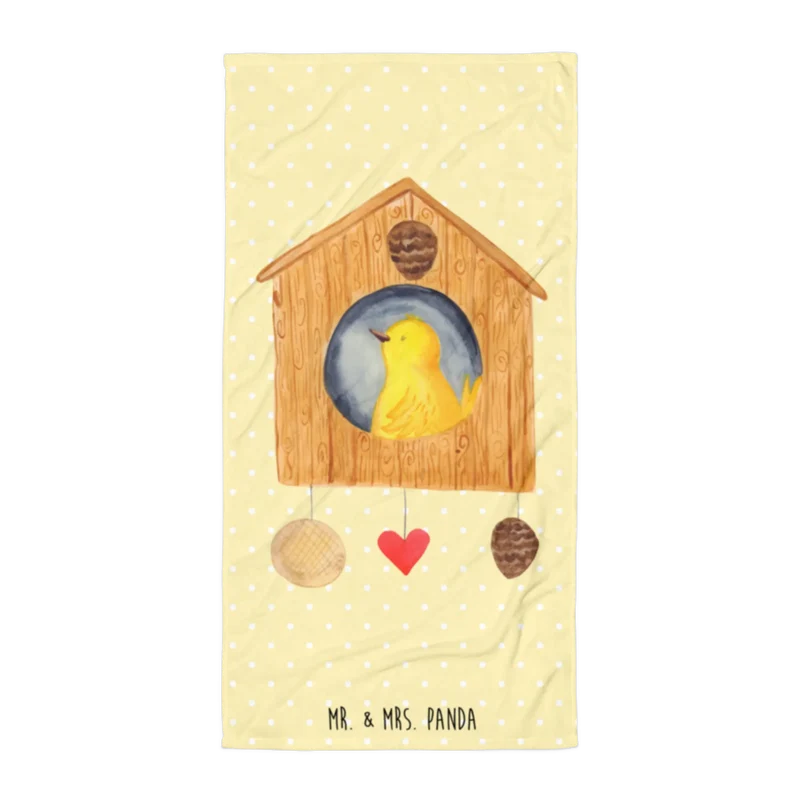 XL Badehandtuch Vogel Haus