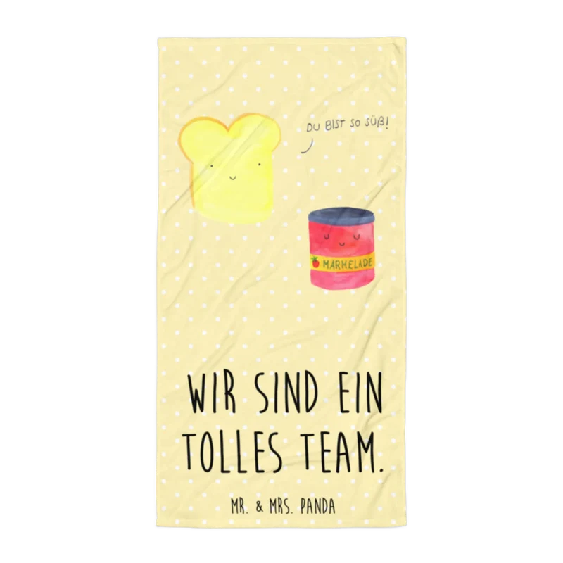 XL Badehandtuch Toast Marmelade