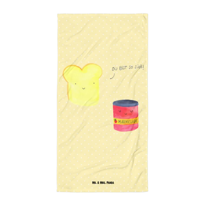 XL Badehandtuch Toast Marmelade
