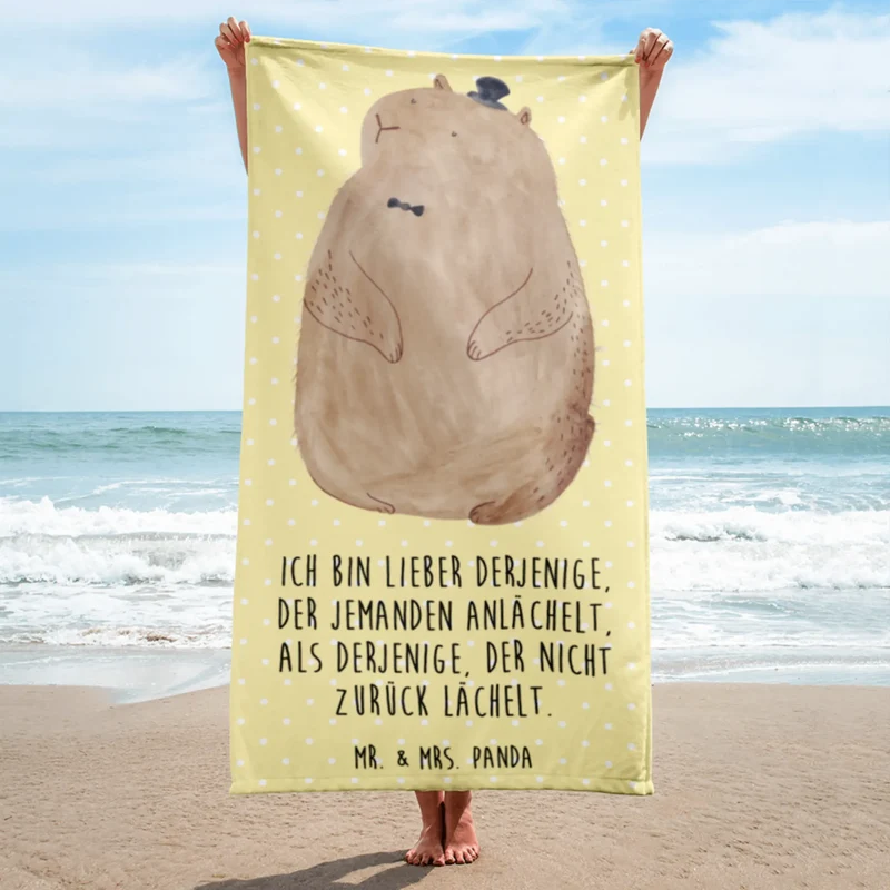 XL Badehandtuch Murmeltier