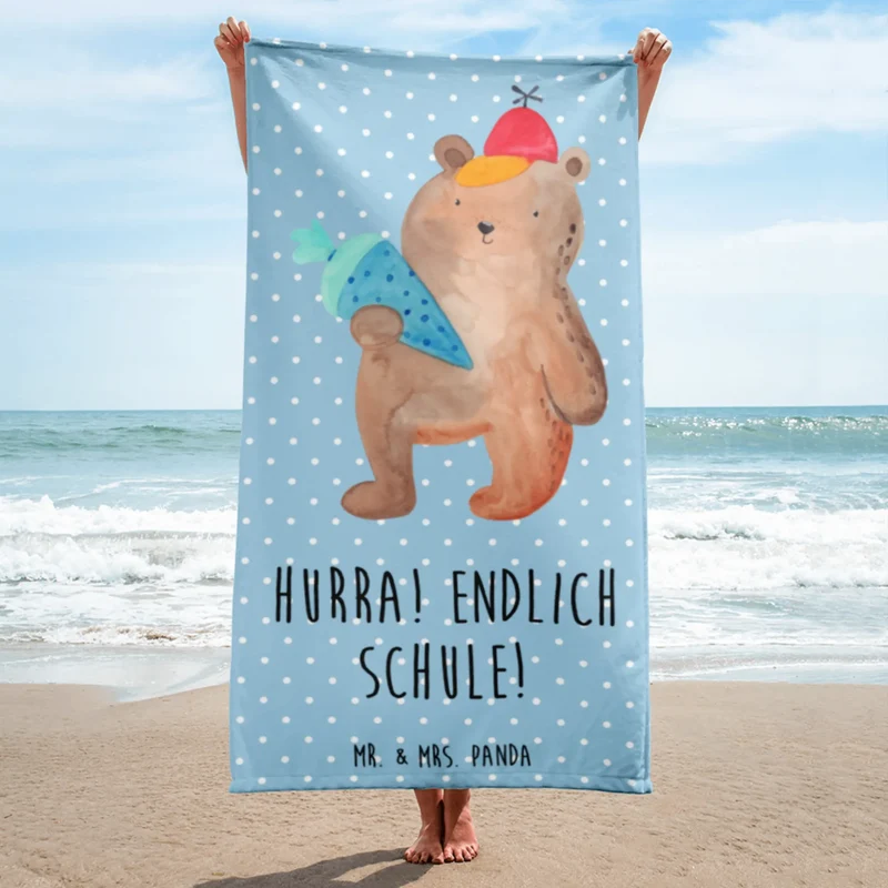 XL Badehandtuch Bär Schultüte