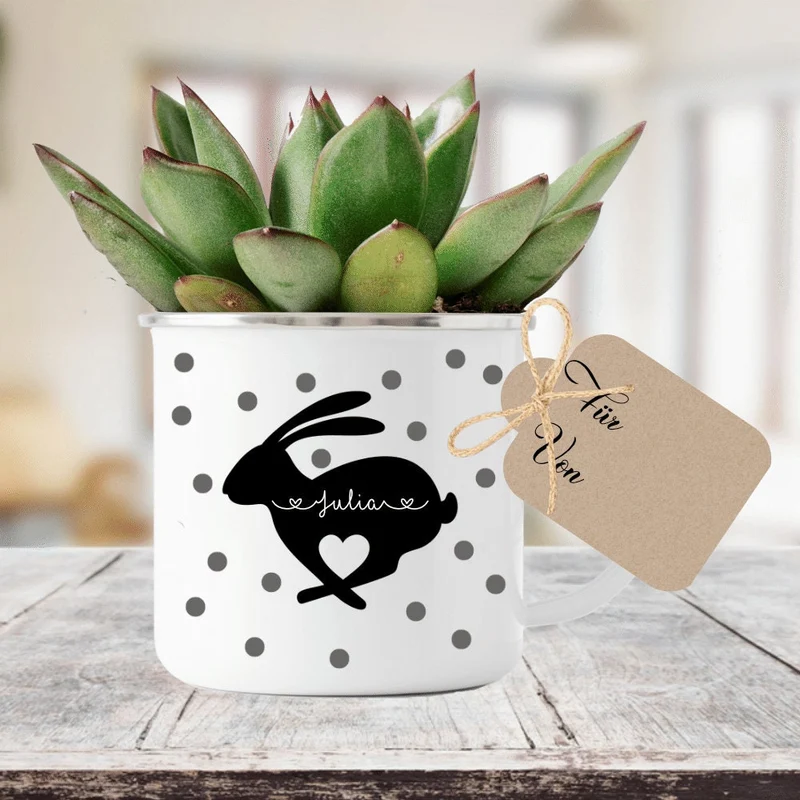 Tasse zum Osterfest mit dem Namen personalisiert | Perfekte Geschenkidee zu Ostern | Ideales DIY Geschenk | 3 Motivvarianten zur Auswahl
