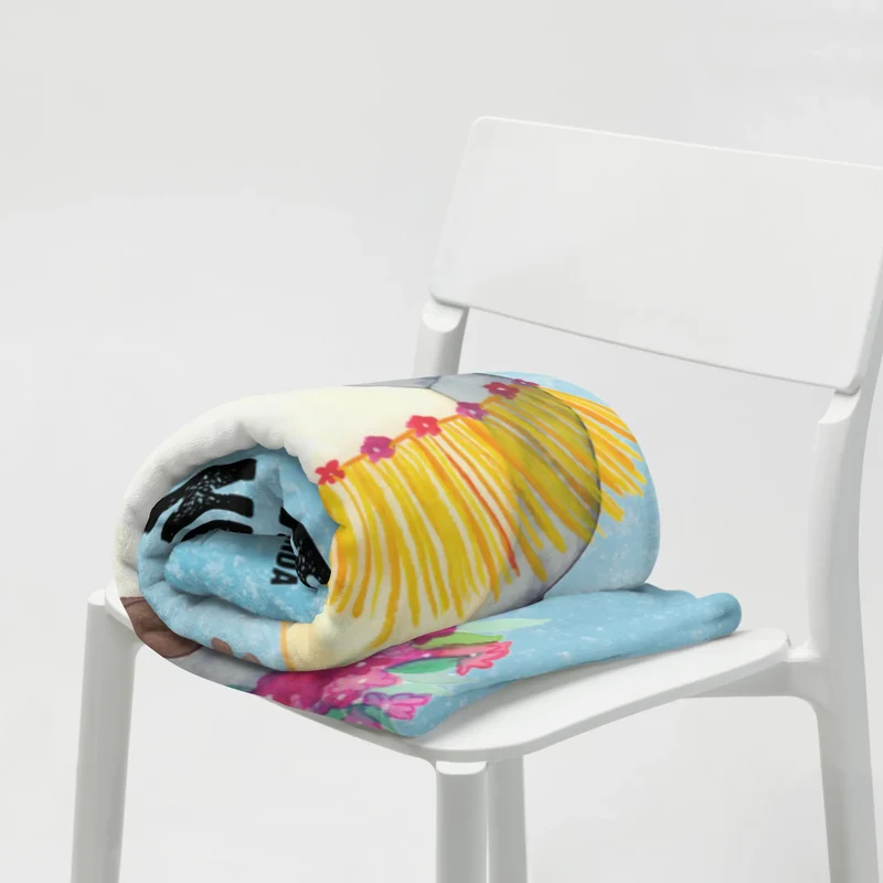 Babydecke Pinguin Kokosnuss