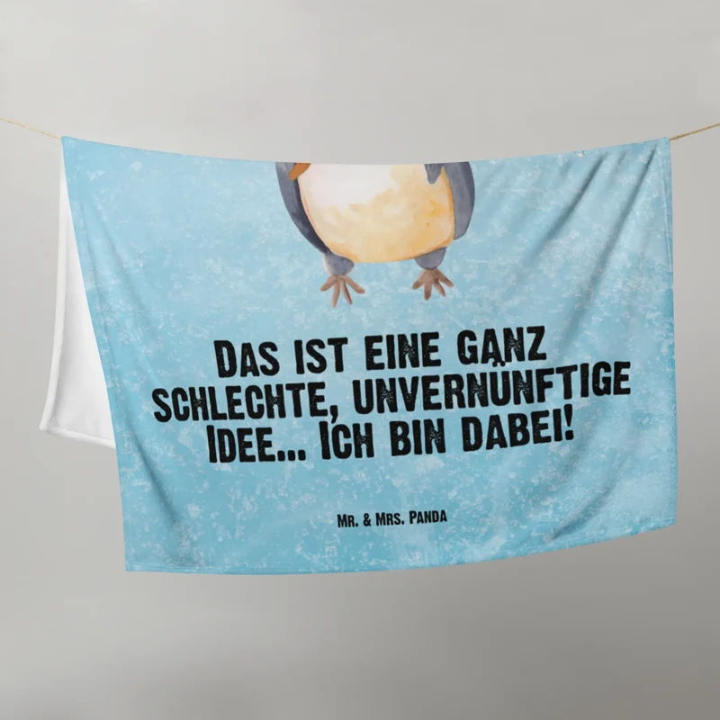 Babydecke Pinguin Lolli