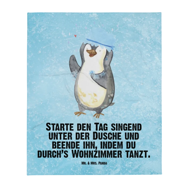Babydecke Pinguin Duschen