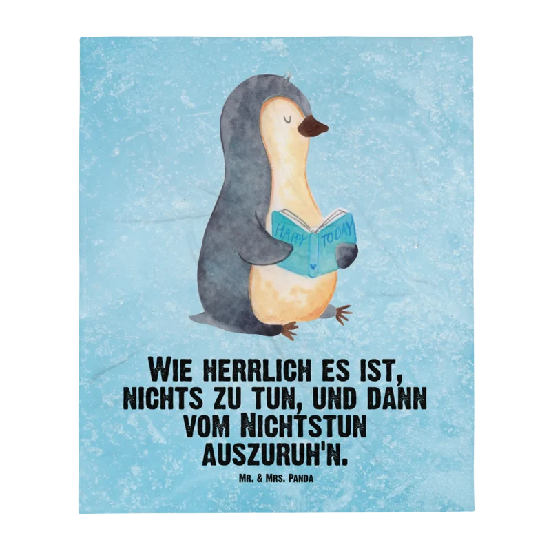 Babydecke Pinguin Buch