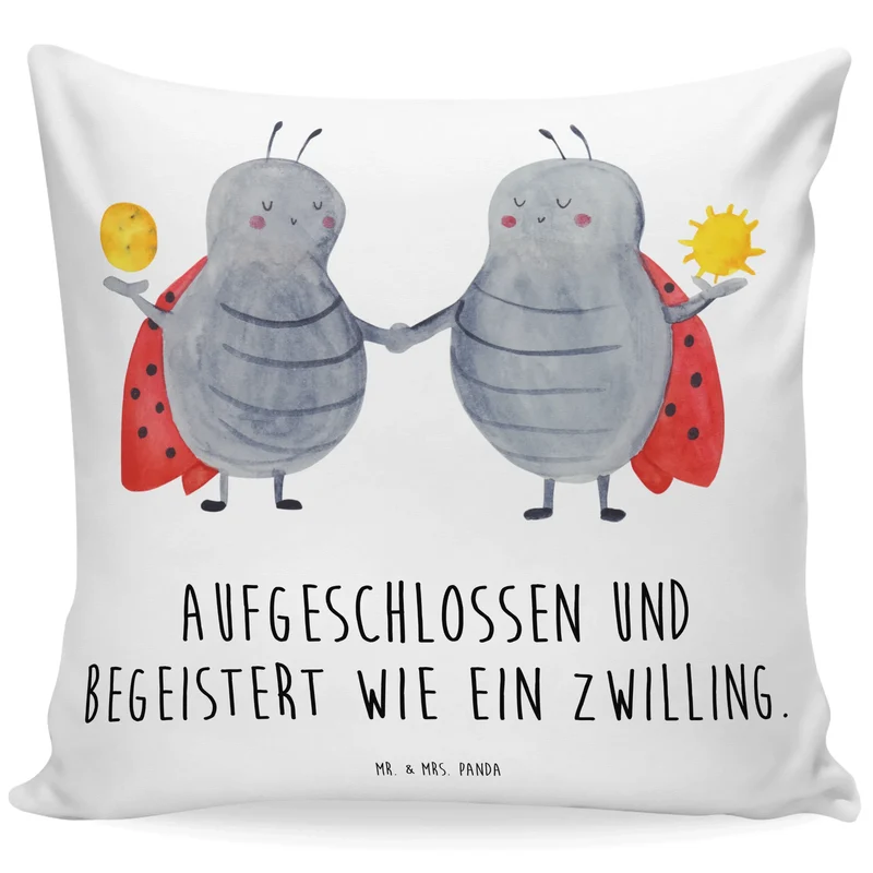 40x40 Kissen Sternzeichen Zwilling