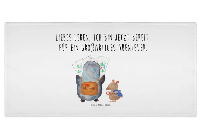 Handtuch Pinguin & Maus Wanderer