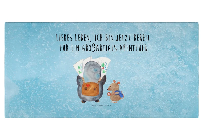 Handtuch Pinguin & Maus Wanderer