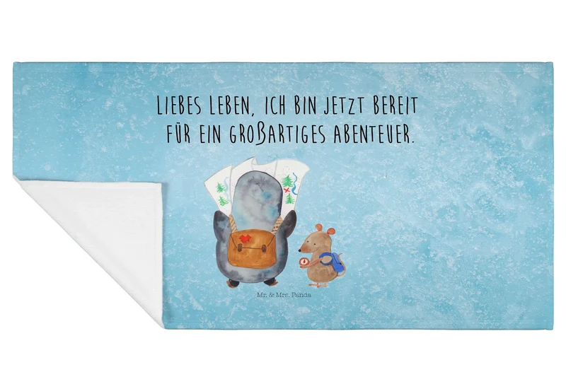 Handtuch Pinguin & Maus Wanderer