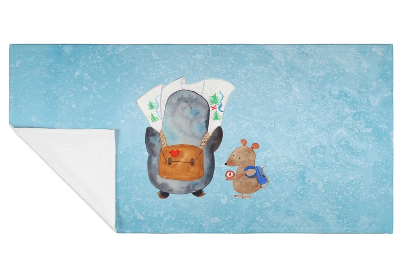 Handtuch Pinguin & Maus Wanderer