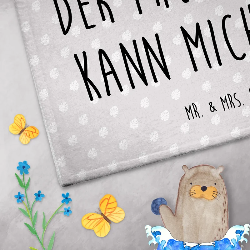 Gästehandtuch Faultier Vogel