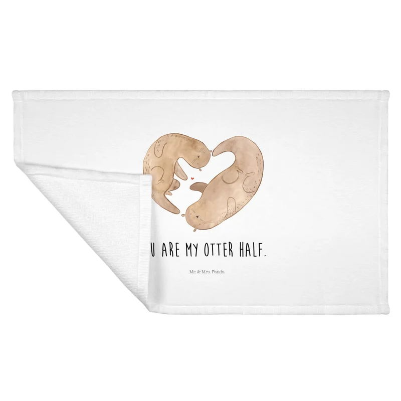 Handtuch Otter Herz