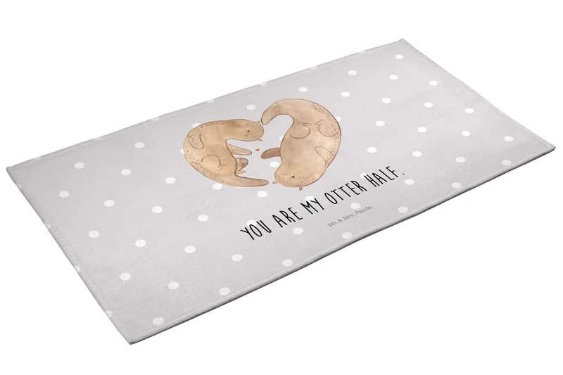 Handtuch Otter Herz
