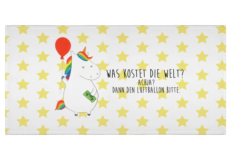 Handtuch Einhorn Luftballon
