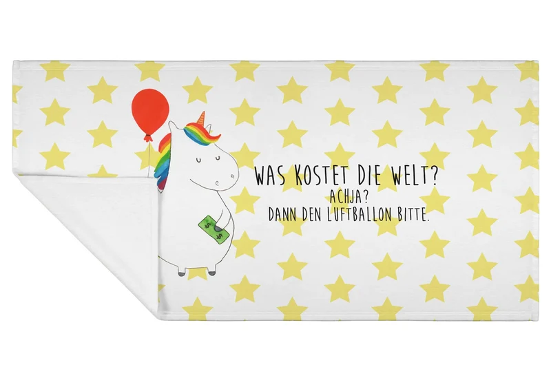 Handtuch Einhorn Luftballon