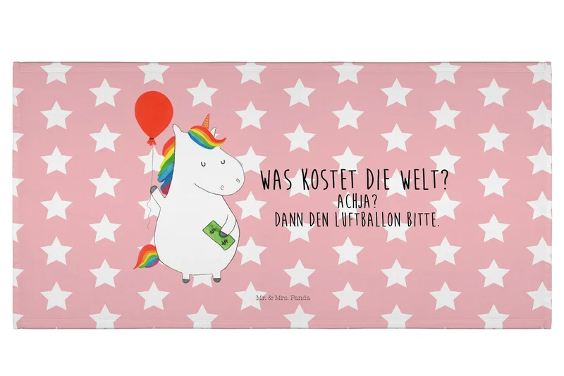 Handtuch Einhorn Luftballon
