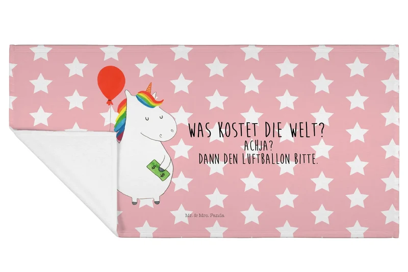 Handtuch Einhorn Luftballon